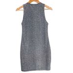 ZARA Metallic Stretch Sleeveless Fitted Tank Mini Dress Silver Grey Gray Medium Photo 2