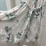 Malvin Hamburg I Love Linen Dress Size S Watercolor Floral Print Sleeveless EUC White Photo 6