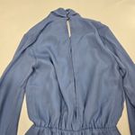 superdown Kaycie Drape Neck Romper in Blue XXS Photo 10