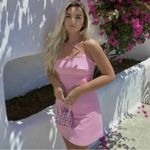 ZARA  Asymmetric Mini Dress with Built in Short in‎ Light Pink Size Extra Small Photo 15