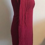 ROW A Ribbed Knit Long Sleeve Dress L Red Size L Photo 3