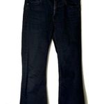 ALLSAINTS Heidi Jeans Women’s Size 29 Black Cropped Flare Raw Hem Mid Rise Photo 1