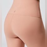 We Wore What high waist lace-up peach/tan leggings size/S Photo 3