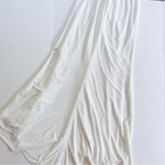 Mac Duggal NEW Women’s One Sleeve Beaded Cuff Side Twist Gown White Photo 7