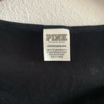 PINK - Victoria's Secret VS PINK Black Daisy Raw Hem Crop XS Photo 1