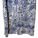 Chico's Chico’s Royal Oak Midi Dress Vanity Size 1/US Medium‎ Blue White Paisley Photo 7