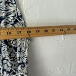 Hanalulu Wahine Navy White Floral Maxi Dress Med Rayon Strappy‎ Vacation Photo 7