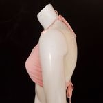 PINK - Victoria's Secret  Pink Strappy High Neck Halter Bikini Top (M) Photo 5