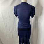 Clu women’s medium stretchy body con dress navy blue Photo 11