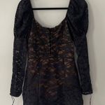 For Love & Lemons Black Violetta Lace Dress Black Size M Photo 2