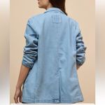 American Eagle Outfitters Light Blue Oversized Jacket(Size Small) Photo 3