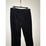 Talbots  Corduroy High Rise Straight Leg Pant Black Preppy Quiet Luxury Size 8 Photo 5