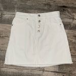 Madewell  Rigid Denim A-Line Mini Skirt Photo 2