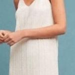 Anthropologie Meadow Rue by Pleated Cream Dress, Size 0 Photo 0