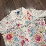 Koret Floral Blouse Shirt Button Dainty Cottagecore Coastal Embroidered Boho PL White Size undefined Photo 8