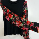 Generation Love Noelle Rose Bush Silk Long Puff Sleeve Pullover Blouse Size Smal Photo 2
