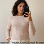 Madewell Textured Knit Crewneck Sweater XS Soft Blush Neutral – Quiet Luxury Photo 11