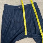 Scotch & Soda ‎ Pinstripe Pleated Boyfriend Pants Size 27 Navy Blue Photo 9
