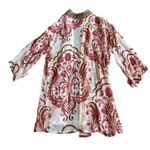 Soft Surroundings  Jakarta Open-Front Kimono Chiffon Embroidered Size L/XL Womens Photo 6