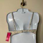 Xhilaration  Cream/Black Bikini Top Small NEW Photo 2
