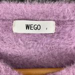 Wego Lavender Purple Soft Cozy Cropped Long Sleeve Crewneck Sweater S Photo 3