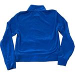 Juicy Couture Y2k  French Terry Zip Track Jacket size M Cobalt Blue Juicy Crown Photo 3