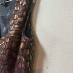 Worthington Metallic Geometric V-Neck Sleeveless Top S Photo 2