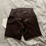 Lululemon  align 6" ribbed high rise biker shorts shine size 6 french press Photo 5