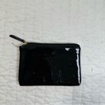 Victoria's Secret  Black Pouch with Pink Text Cosmetic Bag Photo 1