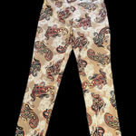 Melissa Paige Bohemian Paisley Mid Rise Stretch Pull On Pants Leggings Photo 0