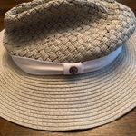 Calia Wide Brim Fedora Straw Hat Gray Photo 2