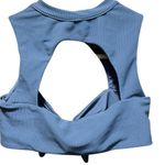 frankie's bikinis NWT Gray Ronnie Ribbed Neck Tie Top Size Small Photo 9