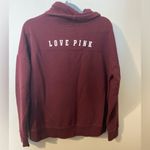 PINK - Victoria's Secret VS PINK Victoria‎ Secret Maroon Cowl Funnel Neck Size Medium Sweatshirt Photo 1