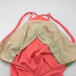 Vintage 70s Halter Maxi Dress Size Small Colorblock Disco Mod Summer Handmade Pink Photo 11