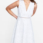 ZARA Embroidered Eyelet Open Work Midi Dress Photo 0