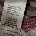 Cloth & Stone Womens Linen Blend Striped Wide Leg Crop Pants w/ Belt XS Photo 5