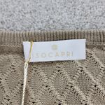 Socapri Silk Tank Dress Womens L Tan White Knit Sleeveless Flowy Italy New Tan Size L Photo 1