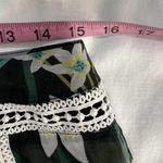 Miss Me NWT Green Tropical Floral Embroidered Skirt Side Slit Semi Sheer-Large Photo 1