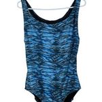Illusions Blue Training Athletic Swimsuit Size 38 Large NWT #VEG Photo 0