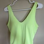 Athleta  Women's Seychelles One Piece Neon Green/Yellow Bathing Suit Swim‎ Small Photo 1