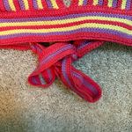 Rue 21 Crochet Halter Top Size Large Boho Red Yellow Photo 2