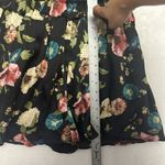 ZARA New floral high neck long elastic sleeve smocked top romper keyhole MEDIUM Photo 10