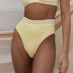 Stone Fox Swim NWT  Juniper Bikini Bottoms Pale Banana SIZE XS High Waisted Photo 0