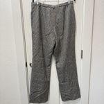 Pendleton Vintage  Womens Virgin Wool Slacks Pants Sz 12 Houndstooth Black Brown Photo 3