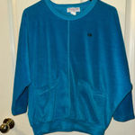 Oscar de la Renta ‎ Teal Sweatshirt Photo 0