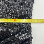 Amanda Uprichard Kieran Dress Sequin Black Mini Ostrich Feathers Photo 6