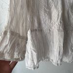 Lauren Jeans Co Ralph Lauren White Textured V Neck Top Plus 2X Cottage Peasant Photo 1