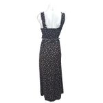 Topshop Women's Black Floral Sleeveless Smocked Ruffle Cami Maxi Dress Size XS Photo 1