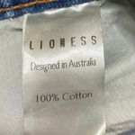 LIONESS  Women's Blue Slit High Waisted Pencil Midi Denim Jeans Skirt Size XS Photo 4