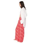 ASHLEY PARK Floral Trousers in Pink Womens Size 8 Wide Leg Tropical Pants Red Photo 4